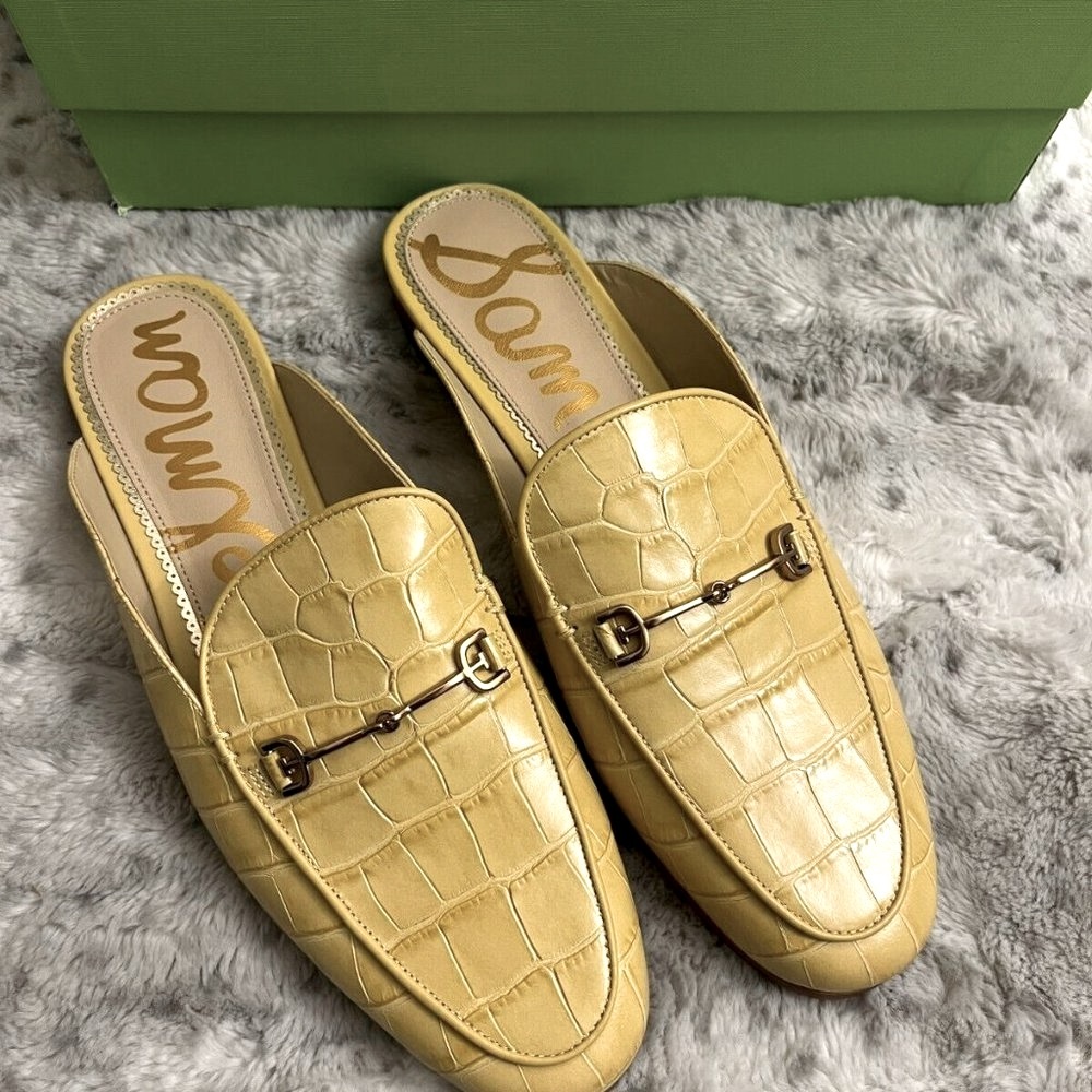 Sam Edelman Linnie Horsebit Embellished Mules MSRP$190 Perfect for Warm Seasons - Picture 5 of 14
